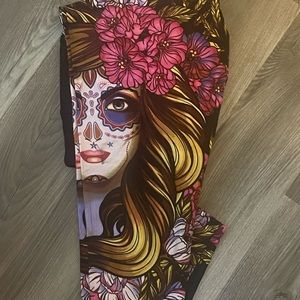 LuLaRoe Leggings TC2 Day of the Dead Sugar Skull New